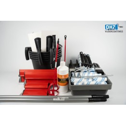 Materialenpakket GROOT 3-4 pers| DHZ Lavasteen Gietvloer (zandcementdekvloer RUW & vloeistofdichte waterpas tegels)