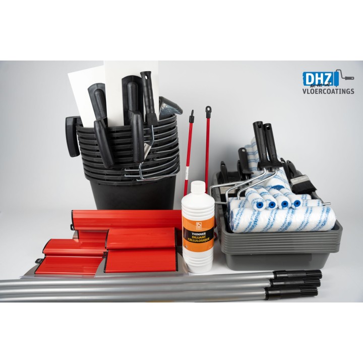 Materialenpakket GROOT 3-4 pers | DHZ Lavasteen Gietvloer (zandcementdekvloer GLAD)
