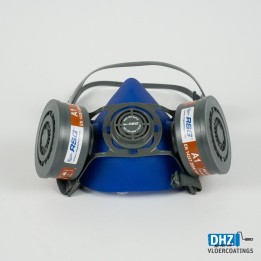 Halfgelaatsmasker met gasfilters