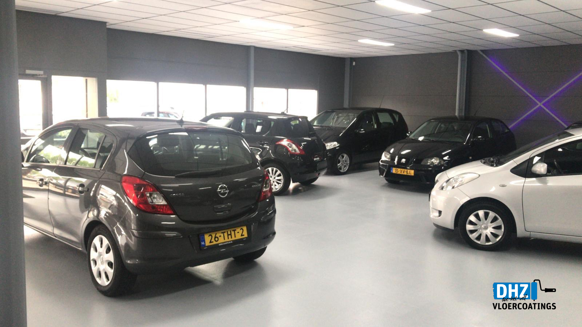 DHZ PU Quickcoat voor autoshowroom vloer - autogarage Leeuwarden